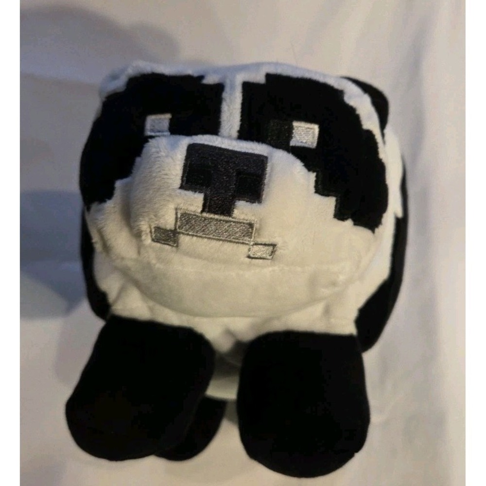 Minecraft Happy Explorer Panda Bear Plush Stuffed 14" Mojang 2019 Black White